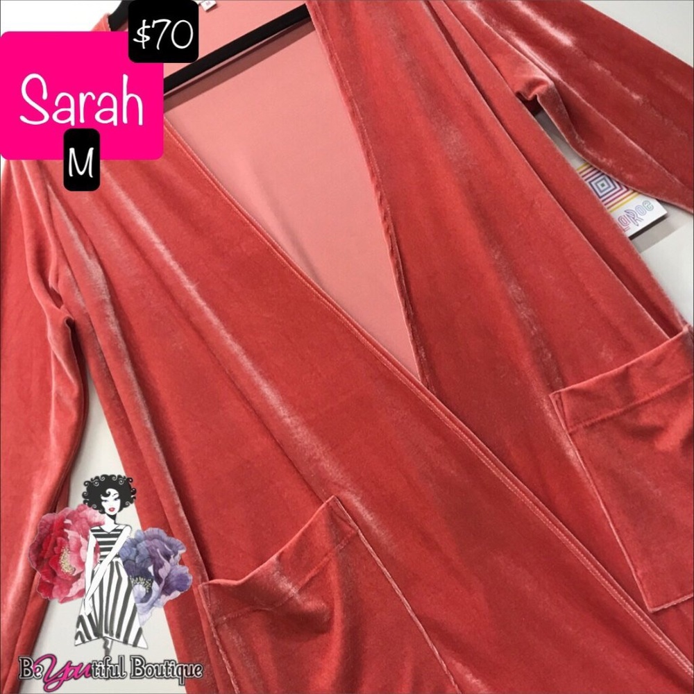 LuLaRoe Pink Velvet Sarah